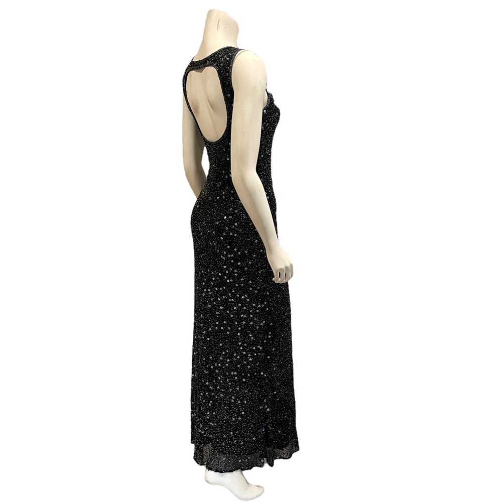 Vintage Beaded Silk Cocktail Dress - Picture 8 of 10